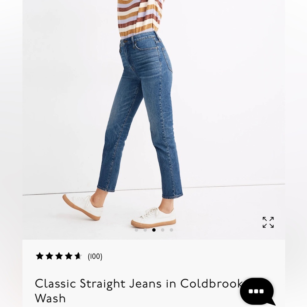 Madewell Classic Straight Jean NWT